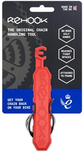 Rehook Colour - Get Your Chain Back on Your Bike in 3 Seconds. Without The Mess - Perfect Xmas Stocking Filler RED