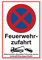 Feuerwehrzufahrt freihalten Schild 20 x 30 cm aus stabiler PVC Hartschaumplatte 3mm parken verboten mit UV-Schutz von STROBO