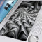 Schwarz-Weiß-Mauspad Tastaturmatte Xl Gaming Mousepad Locking Edge Laptop Schreibtisch Computermatte 1000X500X3Mm
