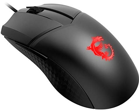MSI CLUTCHGM41 - Mouse da gioco leggero con USB RGB regolabile fino a 16.000 DPI per computer portatile (frizione GM41 leggera)