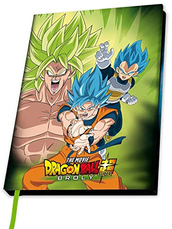Abystyle DRAGON BALL BROLY Broly VS Goku & Vegeta A5 Notizbuch
