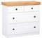 Homestyle4u 2228 Kommode Sideboard Eiche Matt Weiß Holz Massiv Schrank Mit Schubladen Highboard Anrichte
