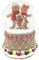 Schneekugel mit Lebkuchenfiguren als Spieluhr und bunt verziertem Sockel mit Musik, Licht und Schneeantrieb, batteriebetrieben, Kugeldurchmesser: 100mm, Höhe: 14cm, Lied: „Jingle Bells“