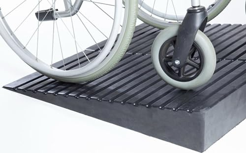 The Ramp People 114mm - 177mm Rubber Threshold Ramps (7inch/177mm) for Wheelchairs, Mobility Scooters, Rollators, Doorways, Step, Kerb