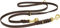 CopcoPet Hundeleine aus Fettleder 5m x 20mm Braun – 3-Fach verstellbar, geflochten – Mit Messingbeschlägen – Grifffest, robust – Umhängeleine für große Hunde, ideal für Spaziergang, Training
