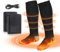 Calcetines Calefactables para Hombres y Mujeres, 5000mAh Calcetines Electricos Baterías Recargable con 3 Niveles de Calentamiento, para Hombre y Mujer, para Esquí/Senderismo/Motociclismo, Patinaje
