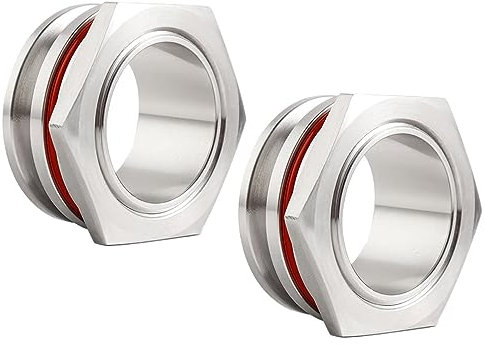 (2er-Pack) Schott-Kompressionsverschraubung 1,5 Tri-Clamp, Nahtlos, Edelstahl-Homebrew-Kessel, Tri-Clamp-Schottverschraubung For Bierkessel, Schottverschraubung 1,5 Zoll, 2 Zoll ( Size : SS304 DN40=1