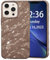 AKABEILA Case for iPhone 15 Pro Max Case 6.7 Inch Water Ripple Pattern TPU Phone Case Slim Shockproof 3D Non-Slip Glitter Sparkle Glossy Cover Brown