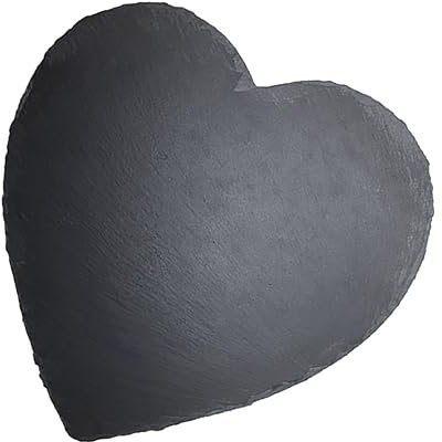 Zerodeko Teller Frühstücksablage. Salatschale Slate Platte Slate- Boards Für Lebensmittel Fruchtschalenplatten Snack- Platte Kerzenplatte Charcuterie Boards. Schiefer Herzförmig Server