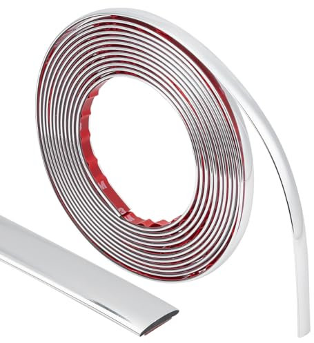UNICRAFTALE PVC Quadrant Trim 5m Flexible Moulding Wall Corner Trim Self Adhesive Peel and Trim Molding Car Door Trim Strip Self-Adhesive Edging Trim Flexible Peel and Wall Moulding