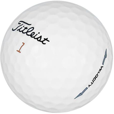 Titleist LostGolfBalls - 24 Velocity Golf Balls in Near Mint Condition, AAAA Quality, Recycled Used Golf Balls, Best Value Golf Balls, White