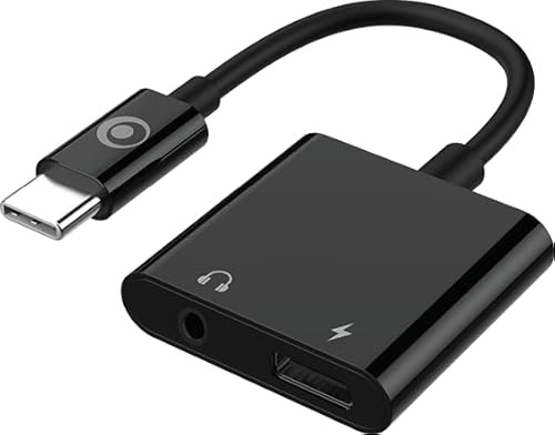 Bigben Connected USB-C-auf-Audio-Jack-3.5-Adapter + 60-W-USB-C-Ladegerät