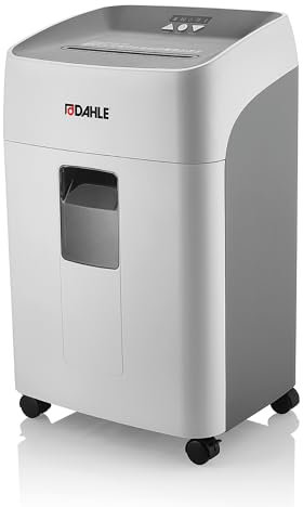 Dahle Deskside 404P Performance-Aktenvernichter, 40L, Sicherheitsstufe P-4, langlebige Verbundstahlwalzen, öl- und wartungsfrei, 19-21 Blatt Einzug