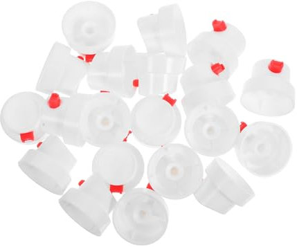 GRADENEVE 20pcs Aerosol Can Nozzle Spray Paint Fat Spray Can Nozzles Plastic s Caps Paint er Caps Graffiti s Tips White or