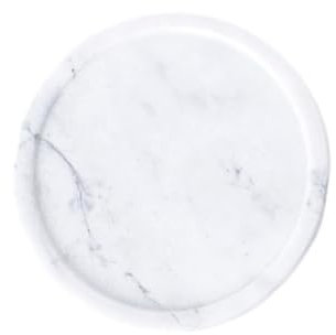Holibanna Assiette Marbre Blanc Plat à Bijoux Décoratif Pour Boucles Oreilles Et Autres Objets