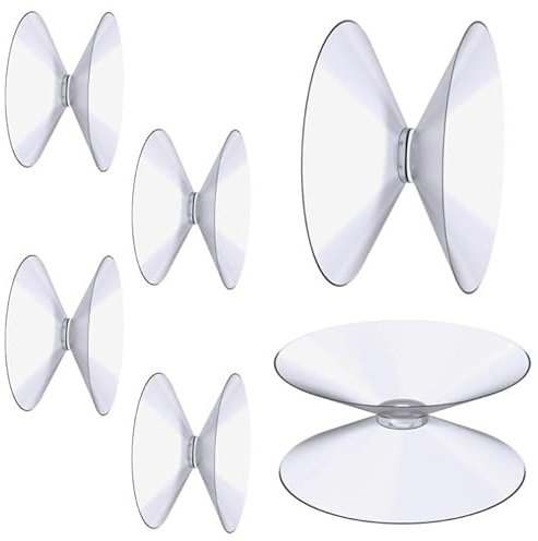 Hinapan 12 aspirazione a doppia faccia, una ventosa di aspirazione in plastica in PVC trasparente, a piastra di vetro, livello di vetro, finestra, decorazione, 40 mm