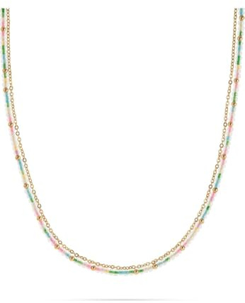 Guido Maria Kretschmer Jewelry Damen-Kette Edelstahl, Kunststoff