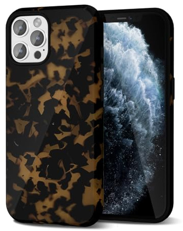 Svanove Tortoise Shell Phone Case for iPhone 11 Pro, Girly Cute Tortoise Case for Women, Luxury Trendy Retro Amber Pattern Animal Print Design, Aesthetic Y2k Slim Turtle Hard Shell Plastic Cover