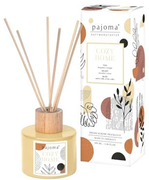 Raumduft Diffuser Cozy Home, 100 ml mit Stäbchen - Essential Oils Lufterfrischer in Geschenkverpackung | Frischer Duft von Bergamotte, Orange & Lavendel | Wohn-, Schlaf-, Bad, WC, Hotel, Büro, Deko