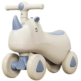 Swingcar Einhorn Baby Laufrad for Jungen und Mädchen, Aufsitzspielzeug mit Musik und Lichtern, Geschenke for ersten Geburtstag kinderfahrzeuge(Bleu,with Music Light)