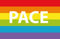 Autoaufkleber Sticker Fahne Regenbogen Pace Aufkleber