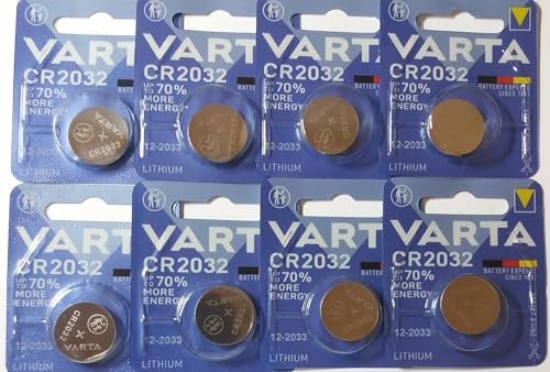 Varta Lot DE 8 Piles Rondes Lithium CR 2032 3V