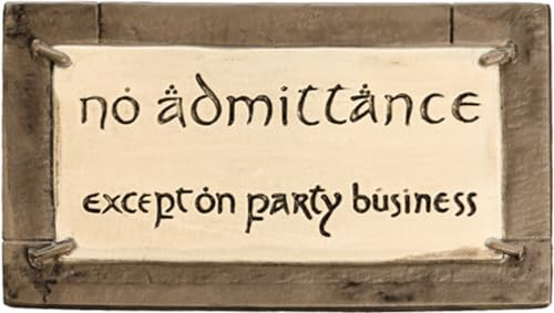 Lord of The Rings No Admittance Magnet by WETA Collectibles
