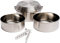 Solo Stove 3 Pot Set: 1,25 L + 1,5 L + 2 L | Incl. Nylon Sack, Lightweight Stainless Steel Backpacking Cookware for Camp Stoves, Universal Lid Doubles as a Plate, With Pot Gripper, For Water and Food