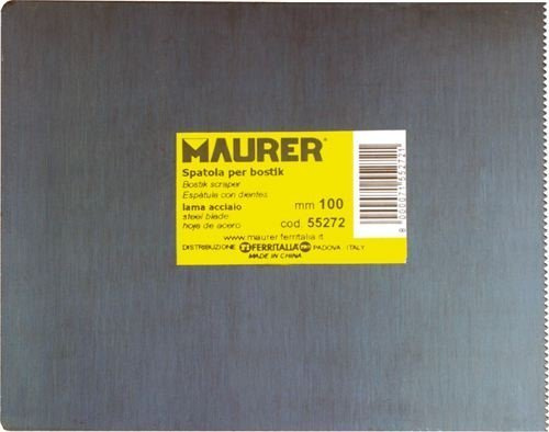 Spatola Dentata lama Blu misura 100 mm Maurer cf. 6 Pz