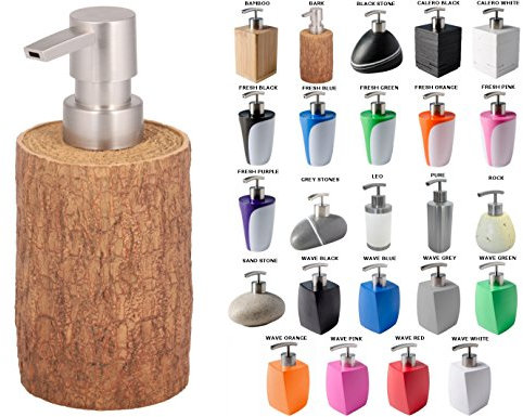 Seifenspender, viele schöne Seifenspender zur Auswahl, hochwertige und stabile Qualität, modernes Design (Bark)