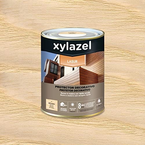 Xylazel Lasur Protector Decorativo al agua Mate Incoloro 750 ml