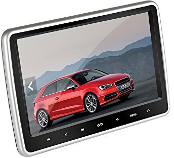 BW 10,1 pollici poggiatesta auto lettore DVD – Region Free, telecomando IR, emulazione giochi, slot per schede SD, HDMI, universale Fit