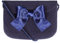 Almbock Trachten-Tasche Lilly in dunkel-blau - Trachtentasche handmade, handgemacht, aus 100% echtem Wollfilz, Tasche mit Schleife