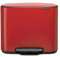 Brabantia Bo Pedal Bin - 36L Inner Bucket (Passion Red) Waste Kitchen Bin - Soft Closing Lid