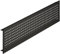 Gedotec Lüftungsgitter Tür-Gitter schwarz Abluftgitter Aluminium | Belüftungsgitter eckig | 500 x 100 mm | Türlüftung mit Rundlochung Ø 6 mm | Möbelbeschläge | 1 Stück