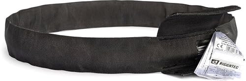 Riggatec Rundschlinge Steelflex Schwarz 2t. Nutzlänge:0,5 m - Umfang:1,0 m