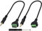 zdyCGTime 3.5mm Screw Terminal Block Cable,3Pole 3.5mm (1/8inch) Stereo Audio Male to 3 Pin/Way Female Bolt Screw AV Headphone Type Adapter Cable.(30CM/2Packs)