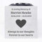 Angraves Personalised Customised Memorial Graveside Flower Rose Bowl Vase With Black Heart