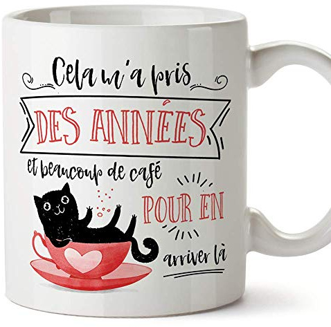 Mugffins Mug/Tasse Chat (Chaton) - Idées Cadeaux Drôles pour Les Amoureux des Animaux
