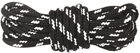 Lakeland Active Cordones redondos fuertes para botas y zapatos Grasmoor, blanco y negro, 200 cm - 79 inch (2 Pairs)