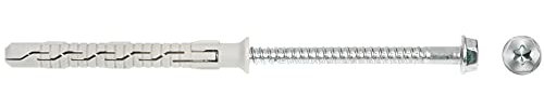 Fixation du cadre mural avec cheville en nylon 8,0 x 80 Vis à tête hexagonale à collerette Douille TX KPS-FAST K Paquet de 50