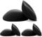 FOOT OF THE TREE Super Thick Bra Pads Inserts 3 Pairs Removable Breast Enhancers Push Up Bra Cups Paddings, Black-6cm, Small