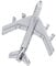 HoveeLuty Flugzeug Brosche Silber Flugbegleiter Krawattennadel Jet Flugabzeichen Brosche Zubehör