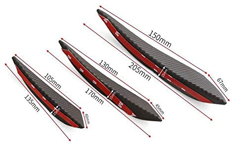 Auto Frontspoiler für Ford F150 Explorer Ranger Foucs Mustang Edge Kuga C-Max Ecosport,Frontspoiler Protector FrontstoßStangenlippe Autoantikollisionsschutz Body Kit