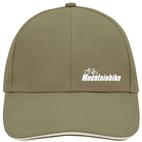 Huuraa Basecap Mountain Bike Fahrrad Geschenk Olive/Beige Mountain Bike Accessoire