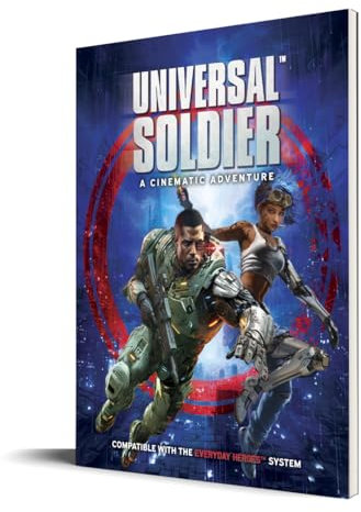 Evil Genius Gaming: Cinematic Adventure: Universal Soldier - Erweiterung Hardcover RPG Buch, Verwendung mit The Everyday Heroes Core Rulebook, d20 5e kompatibel
