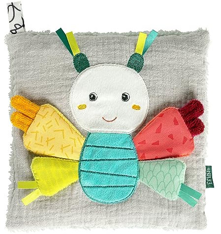 Fehn cojín de hueso de cereza mariposa, relajante cojín de peluche para bebé con un simpático aspecto de mariposa de peluche, bolsa de frío/calor para relajación para bebés y niños pequeño