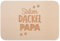 JUNIWORDS Frühstücksbrettchen, Stolzer Dackel Papa, Holzbrett Frühstücksbrett Holzbrettchen (1010003)
