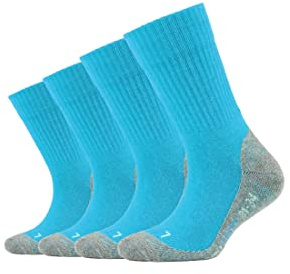 Camano Kinder Sportsocken Kinder verstärkte Sohle weich Baumwolle Anti Feuchtigkeit PRO TEX pro tex 4er Pack