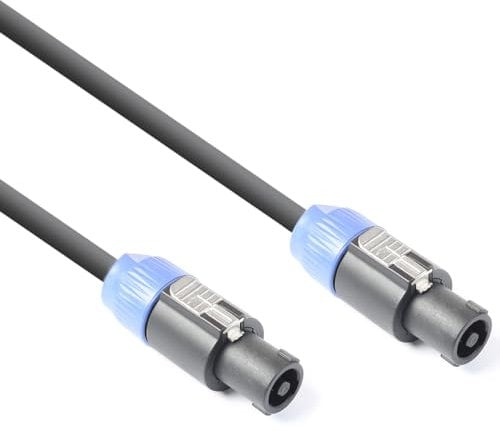 PD Connex CX26-25 NL2 Speakon Cable 25m - Professional 2-Pole 2.5mm Speaker Lead with Tie Included for DJ, PA Systems, Audio Amplifiers and Live Sound Applications